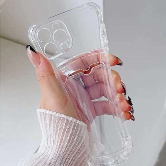 ⚠️Clearance iPhone 13/Pro/Pro Max Clear Protective Phone Case With Card Holder - Picture 4 of 4